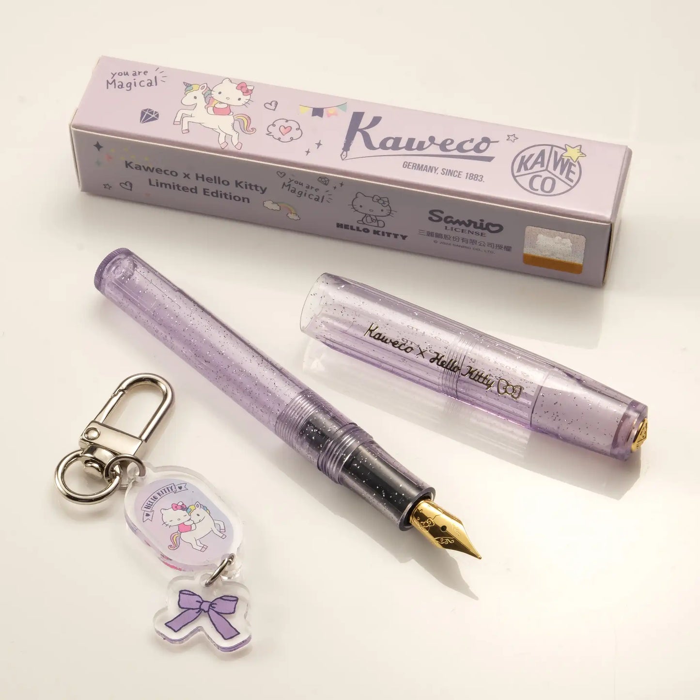 Kaweco X Hello Kitty Classic Sport Fountain Pen - Stardust Violet