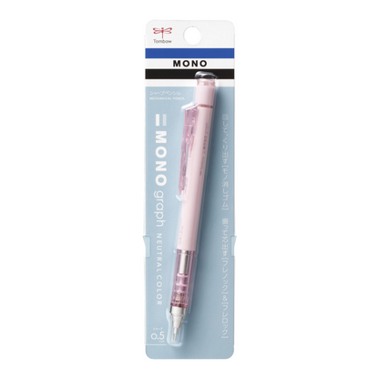 Tombow Mono GRAPH 0.5mm Mechanical Pencil - Neutral Colors - Matte Pink