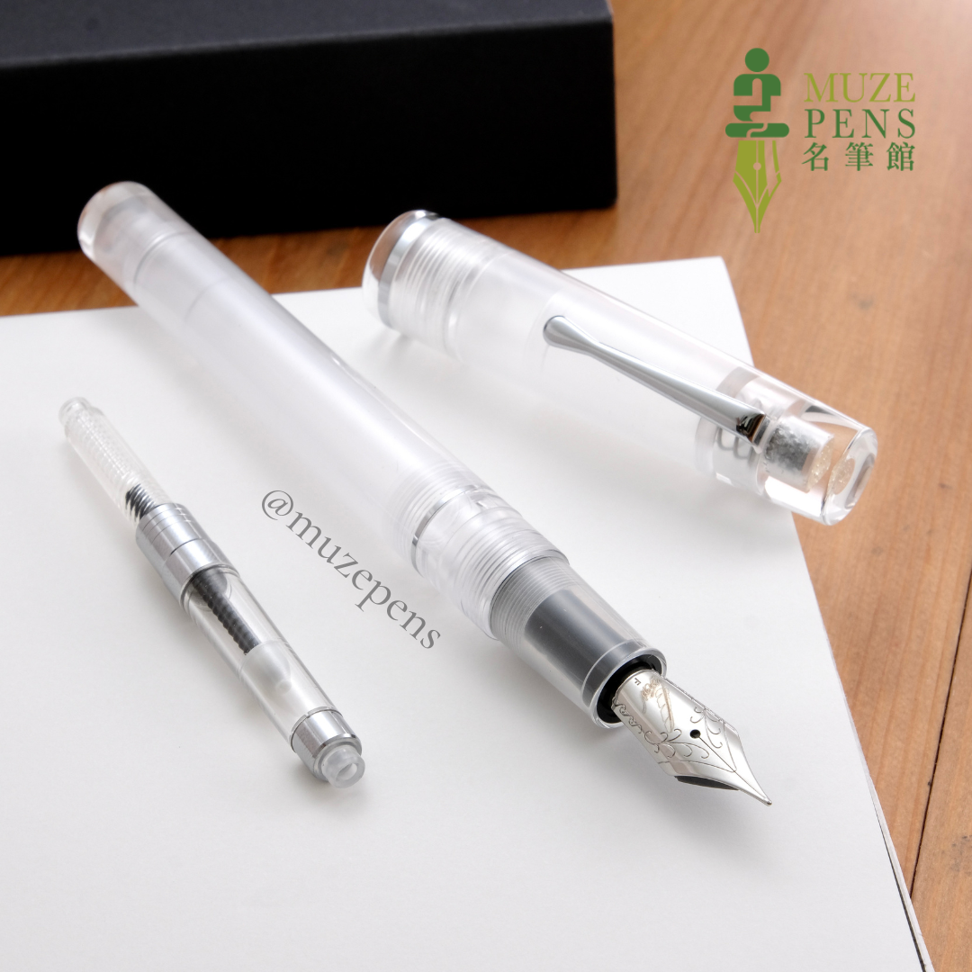 Fine Writing Int. Fenestro Fountain Pen - Demonstrator (Silver Trim)